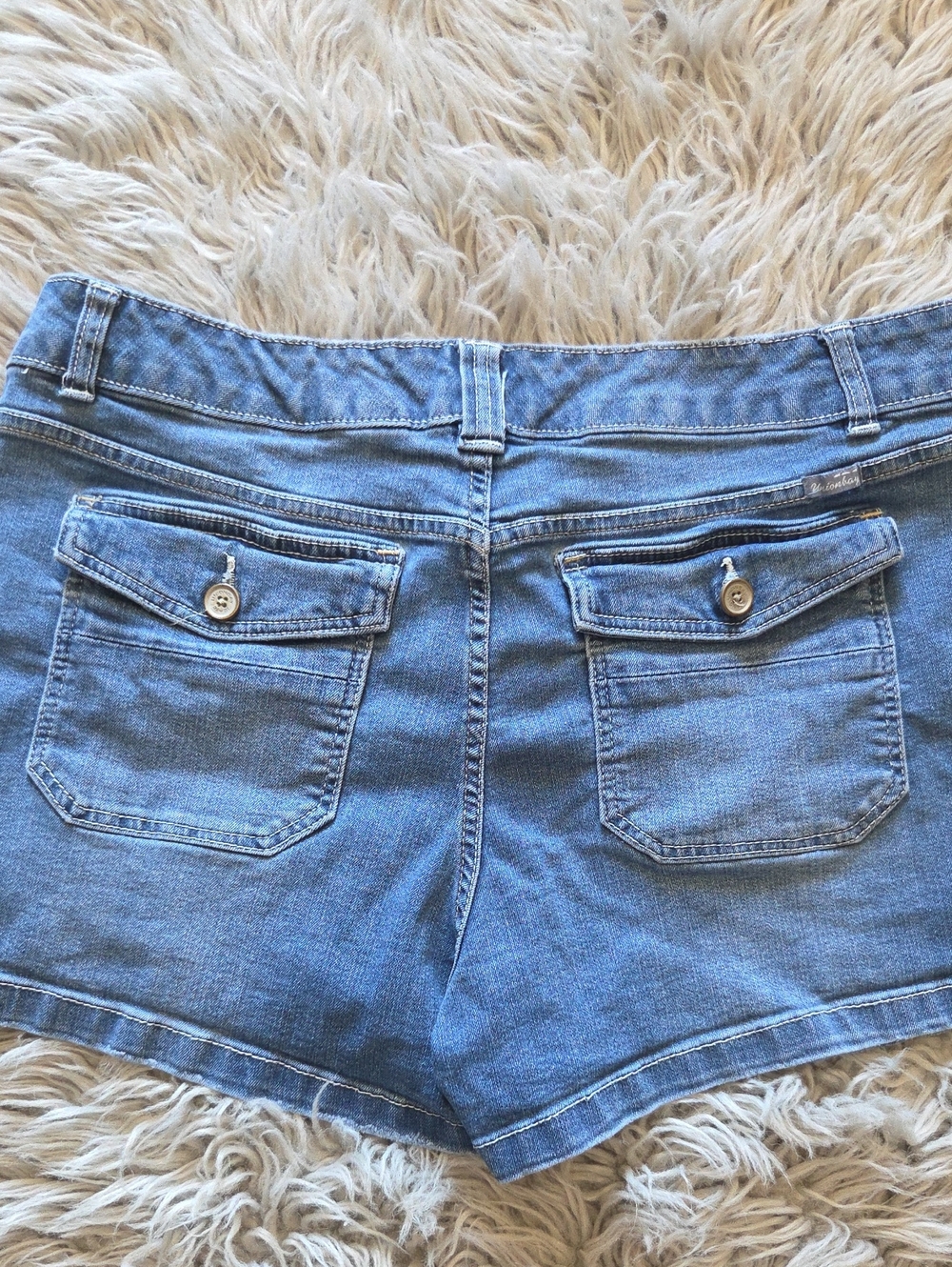 UNIONBAY Light Blue Denim Jean Shorts with Buttoned Back Pockets